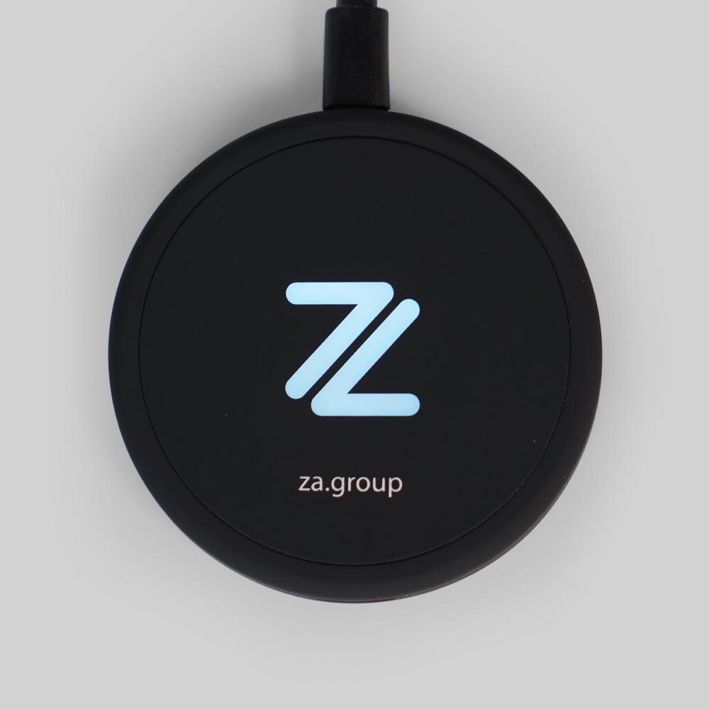 Wireless Charger with LED light up logo